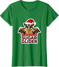 Women's All I Want For Christmas Is A Sugar Glider Funny T-Shirt - Kelly Green