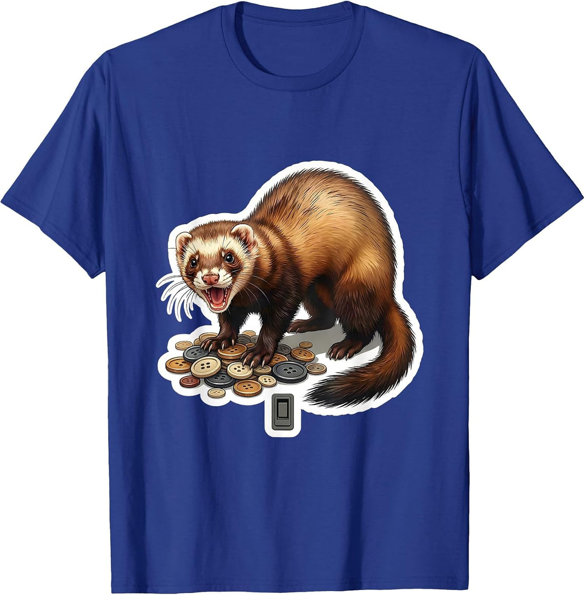 Men's Ferret Lover Gift Funny Ferret Owner Novelty T-Shirt - Royal Blue
