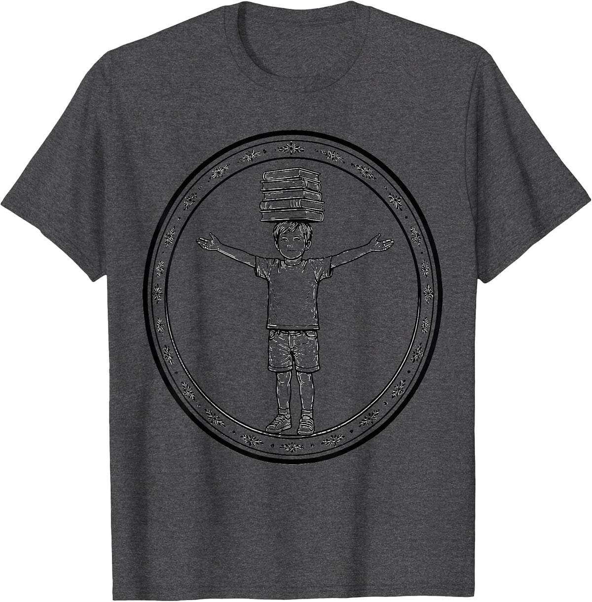 Occupational Therapy Balancing Child Graphic T-Shirt - Dark Heather Grey