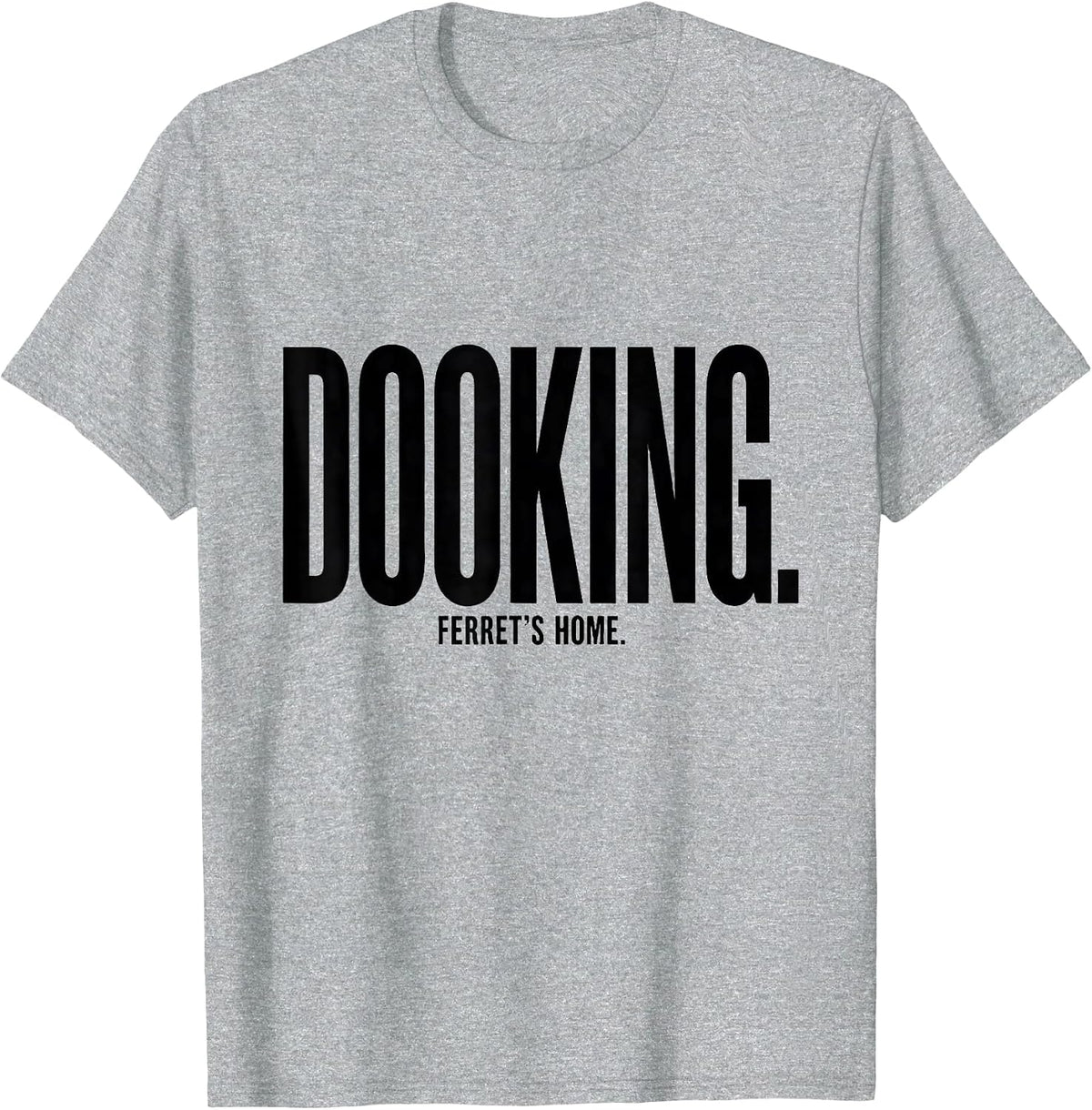 Men's Dooking Ferret's Home Funny Ferret Lover Gift Christmas T-Shirt - Heather Grey