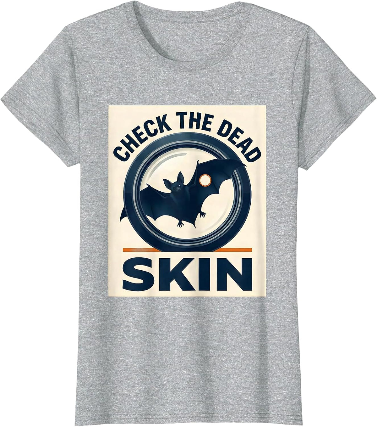 Check The Dead Skin Dermatology Halloween Esthetician Humor T-Shirt - Heather Grey