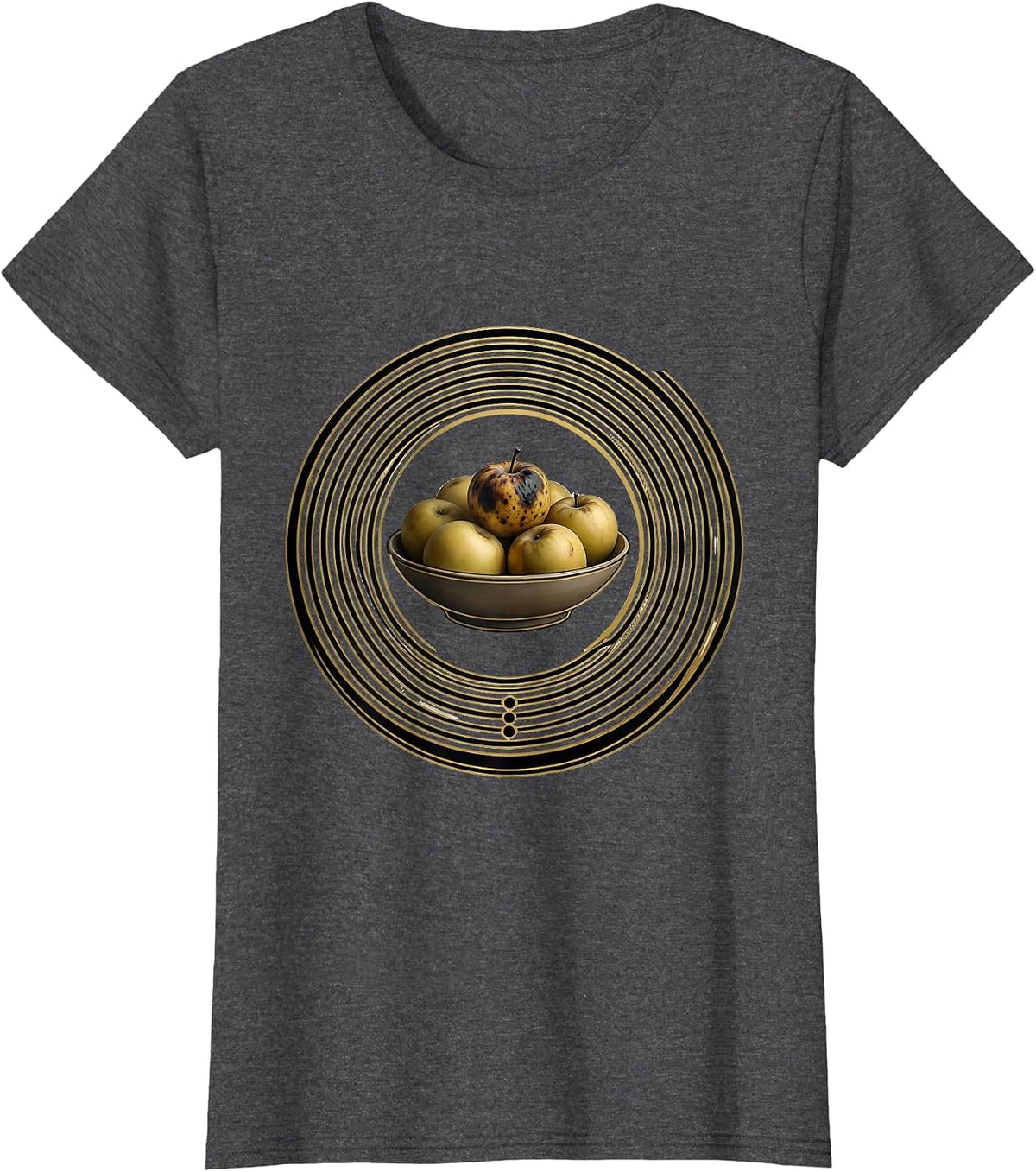Women's We Do Not Care Club Sarcastic Cat Humor T-Shirt - Dark Heather Grey