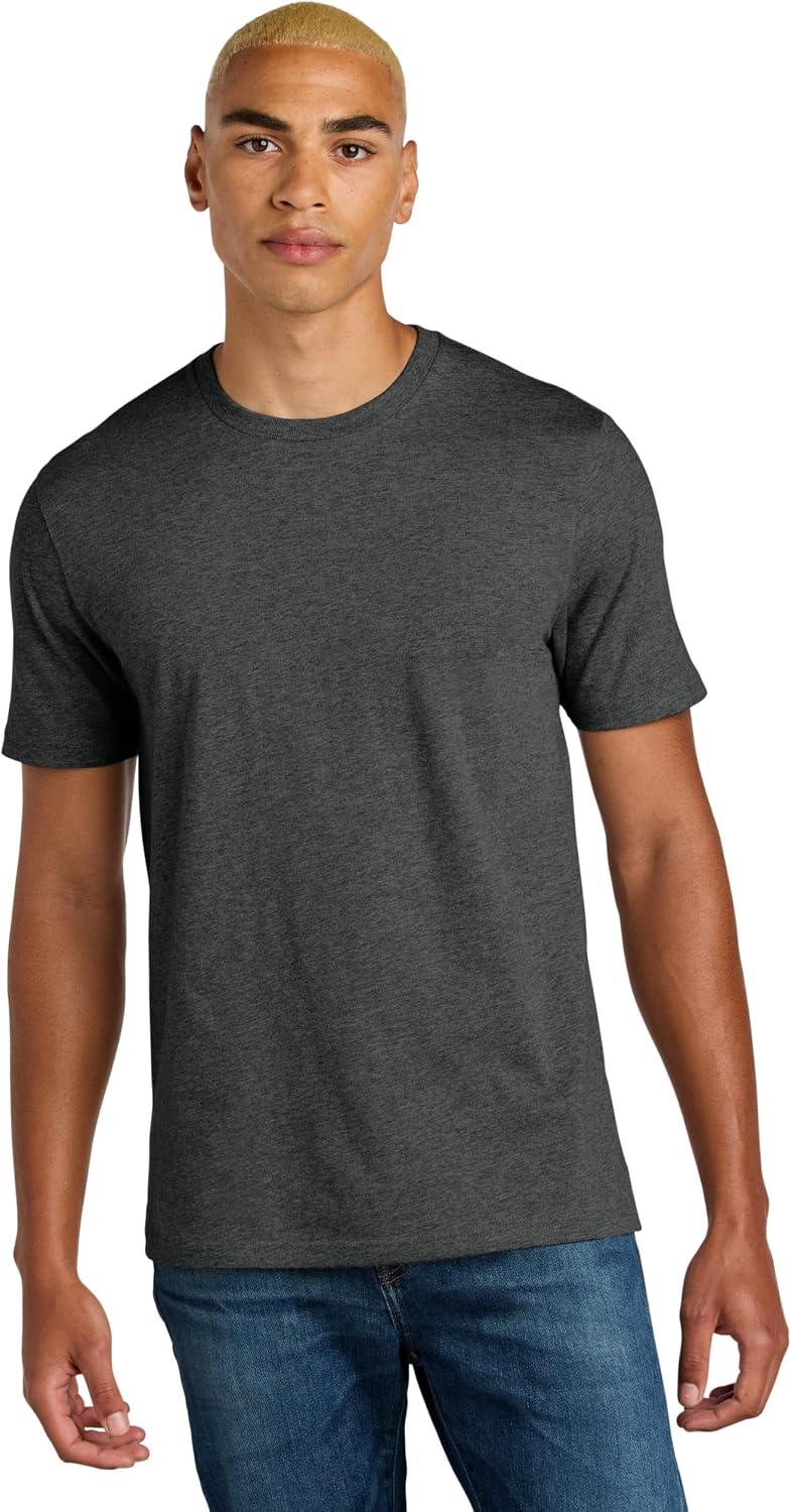 District Perfect Weight Icon Tee - Heavyweight Cotton, Stylish Casual Short Sleeve T-Shirt for Men & Women - Heathered
