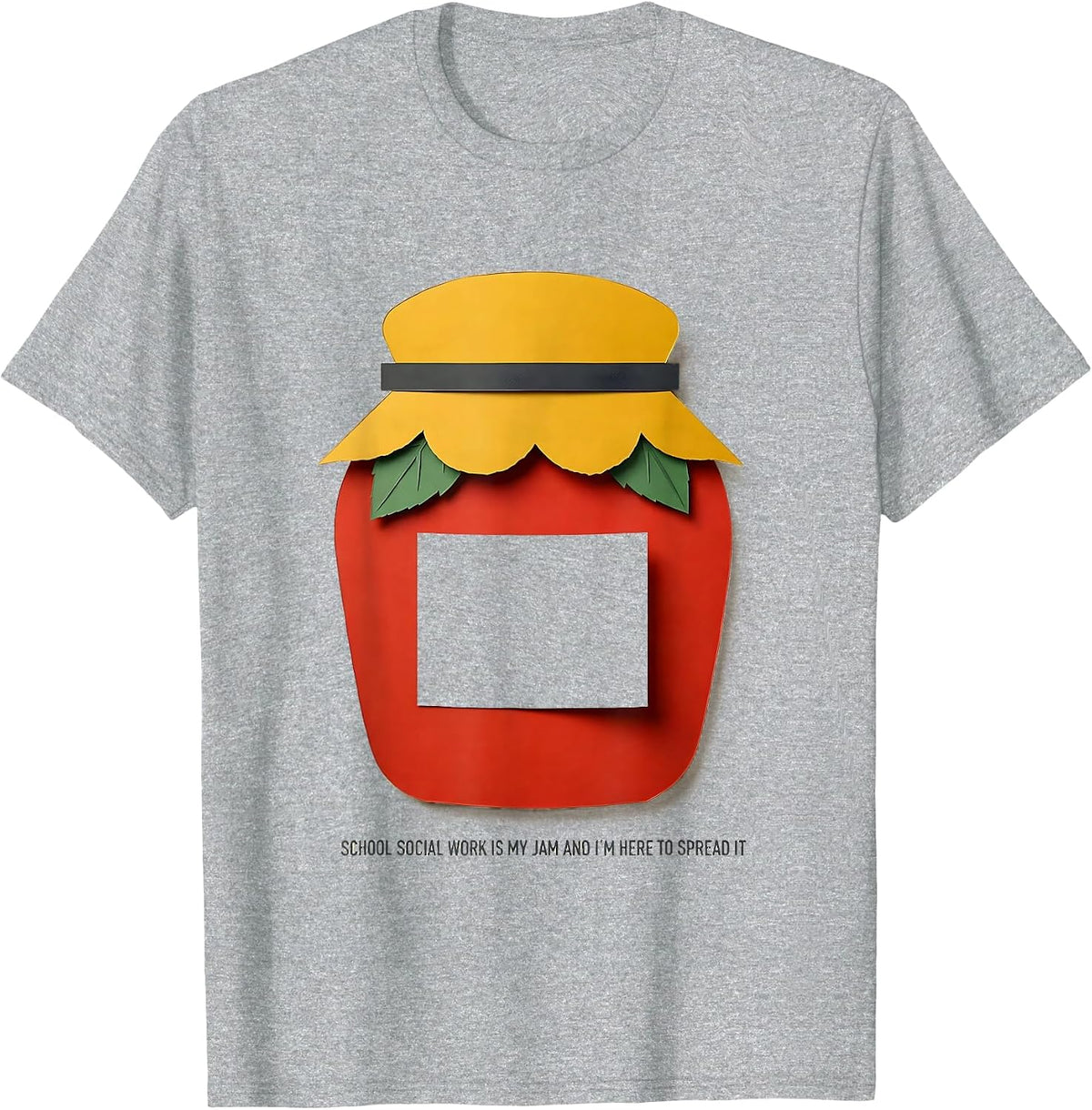 Men's School Social Work Is My Jam And I'm Here To Spread It T-Shirt - Heather Grey
