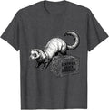 Men's Certified Snack Smuggler Funny Ferret Lover Gifts For Kids T-Shirt - Dark Heather Grey