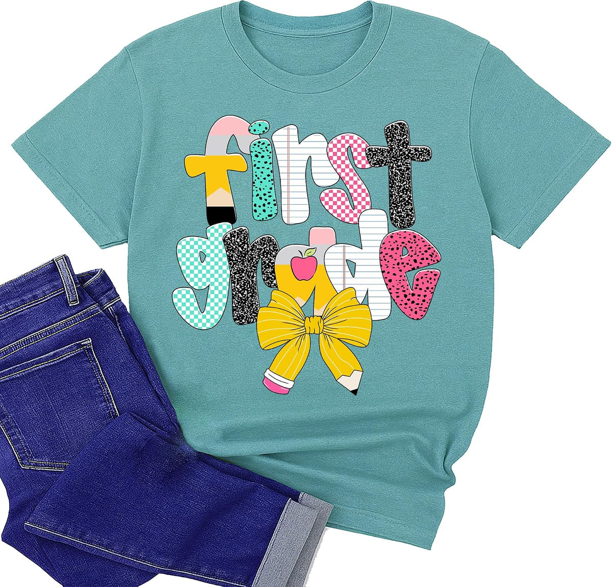 Teacher Shirts for Women, Back to School T-Shirt for Teacher, Funny Educator Outfit, Coworker Gift Tee - Style 5