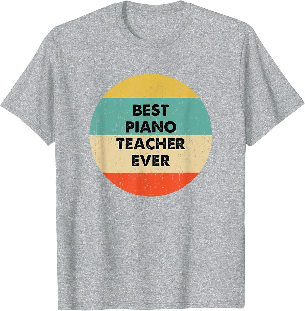 Piano Teacher T-Shirt - Heather Grey