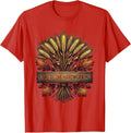Men's Land of the Hardworking Stars and Stripes Design T-Shirt - Red