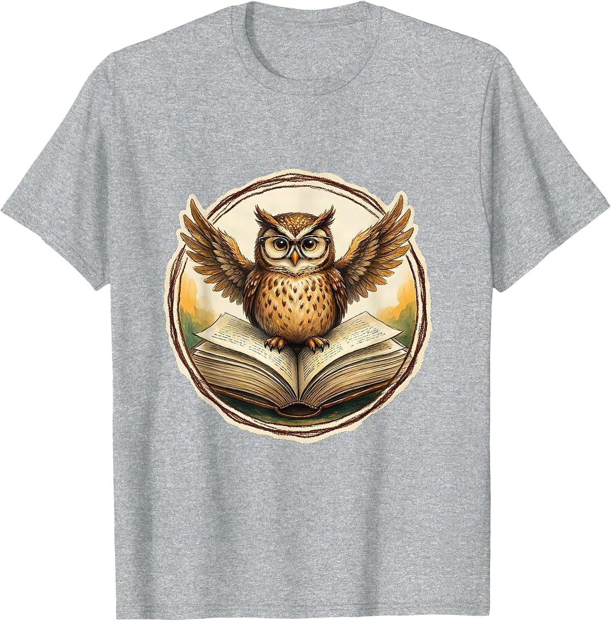 Men's Happy To See Your Face Owl Teacher Gift T-Shirt - Heather Grey