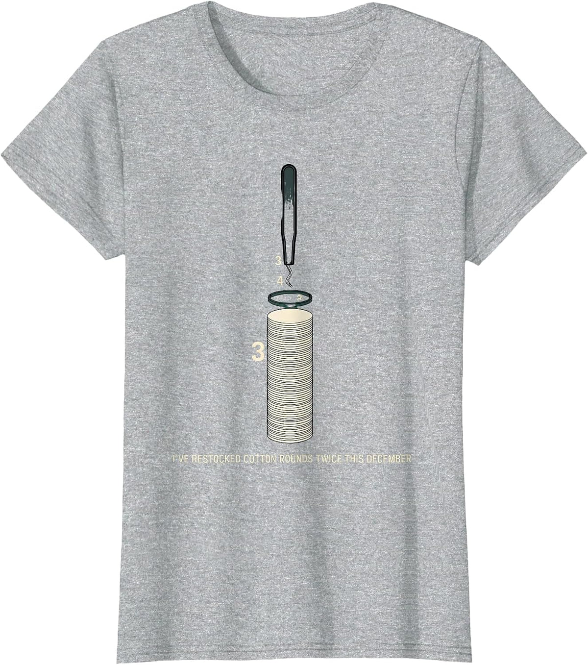 I've Restocked Cotton Rounds Twice This December Esthetician T-Shirt - Heather Grey