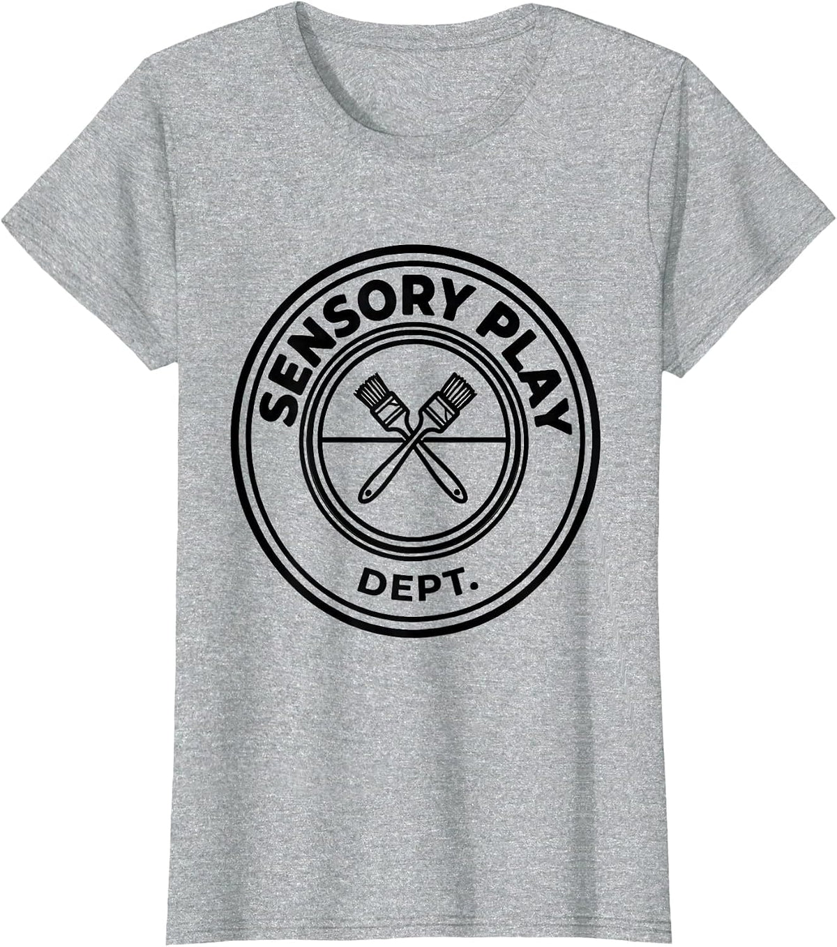 Sensory Play Dept. Occupational Therapy OT Month Humor T-Shirt - Heather Grey