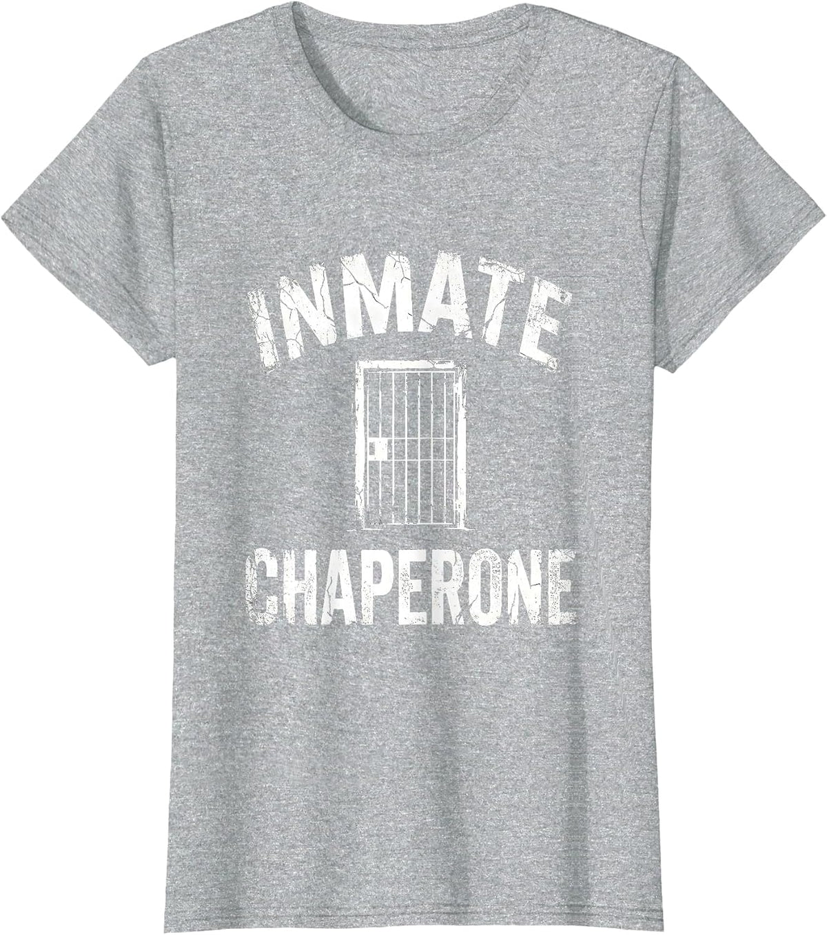 Inmate Chaperone Funny Correctional Officer Police Gift T-Shirt - Heather Grey