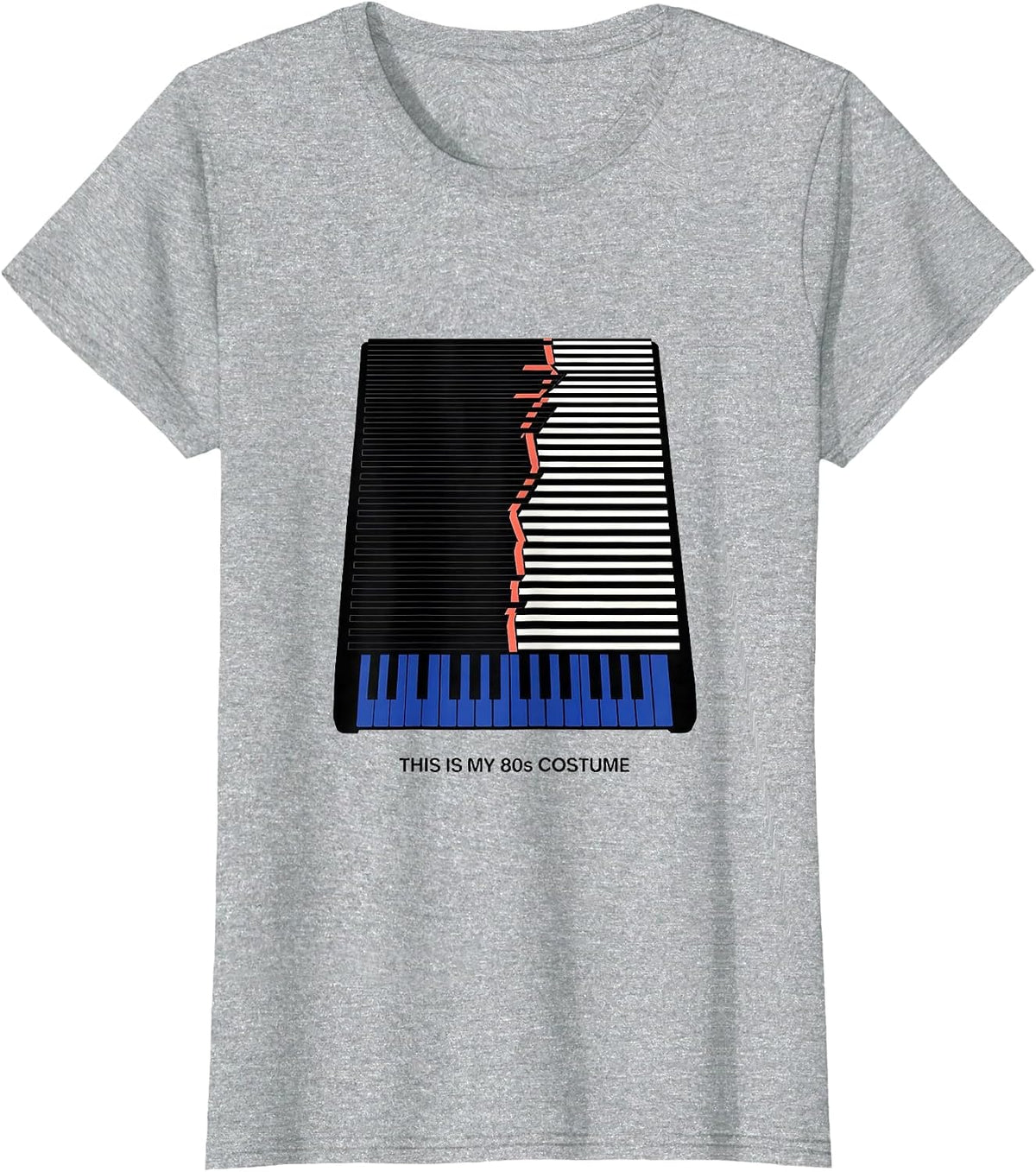 This Is My 80s Costume Funny Retro Throwback Party Outfit T-Shirt - Heather Grey