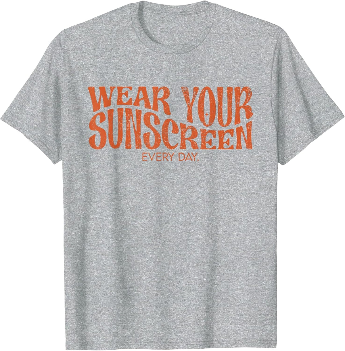 Vintage Wear Your Sunscreen Every Day SPF Dermatologist T-Shirt - Heather Grey