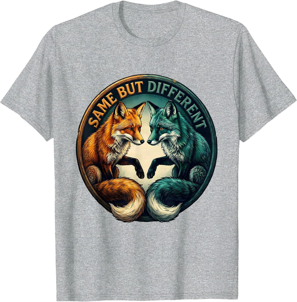 Men's Same But Different Unique Identity Graphic Design T-Shirt - Heather Grey