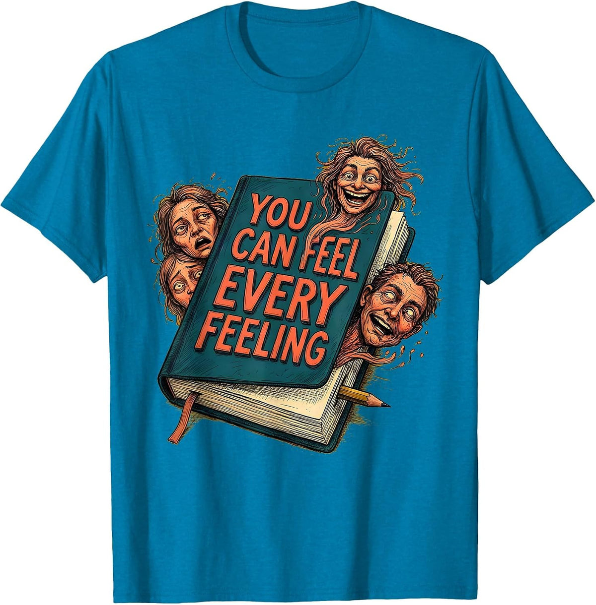 You Can Feel Every Feeling Funny Mental Health Counselor T-Shirt - Sapphire Blue