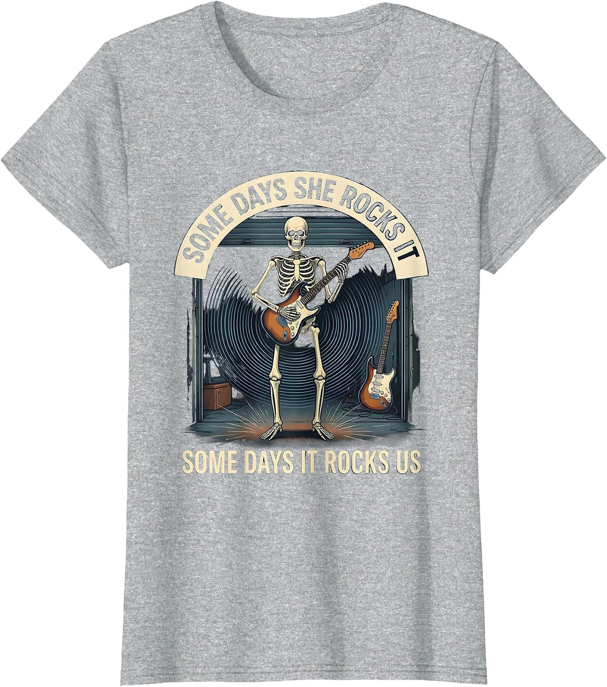 Some Days She Rocks It, Some Days It Rocks Us Sped Squad T-Shirt - Heather Grey