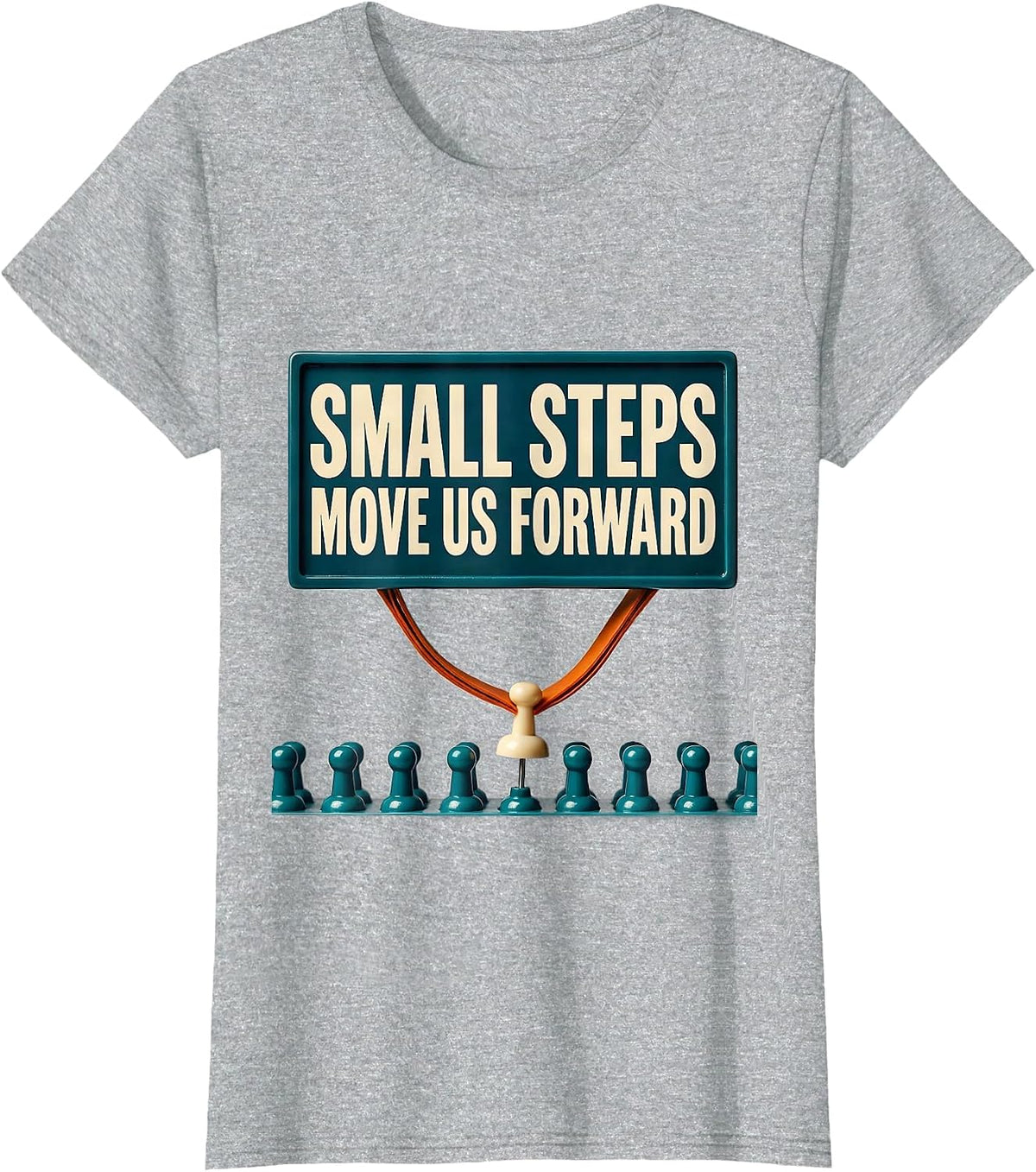 Small Steps Move Us Forward Occupational Therapy Pediatric T-Shirt - Heather Grey