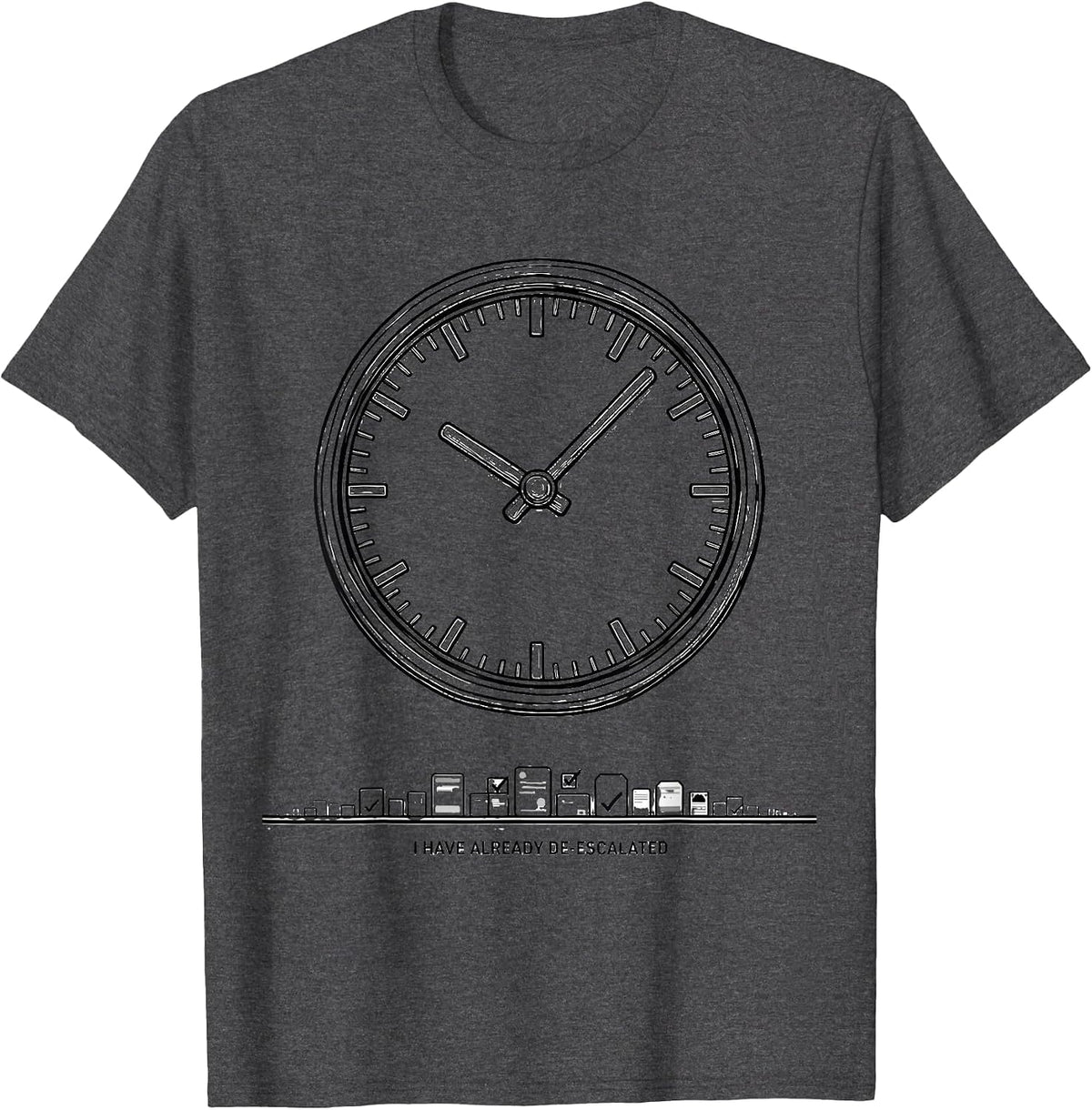 Men's I Have Already De-Escalated Funny Special Education Teacher T-Shirt - Dark Heather Grey