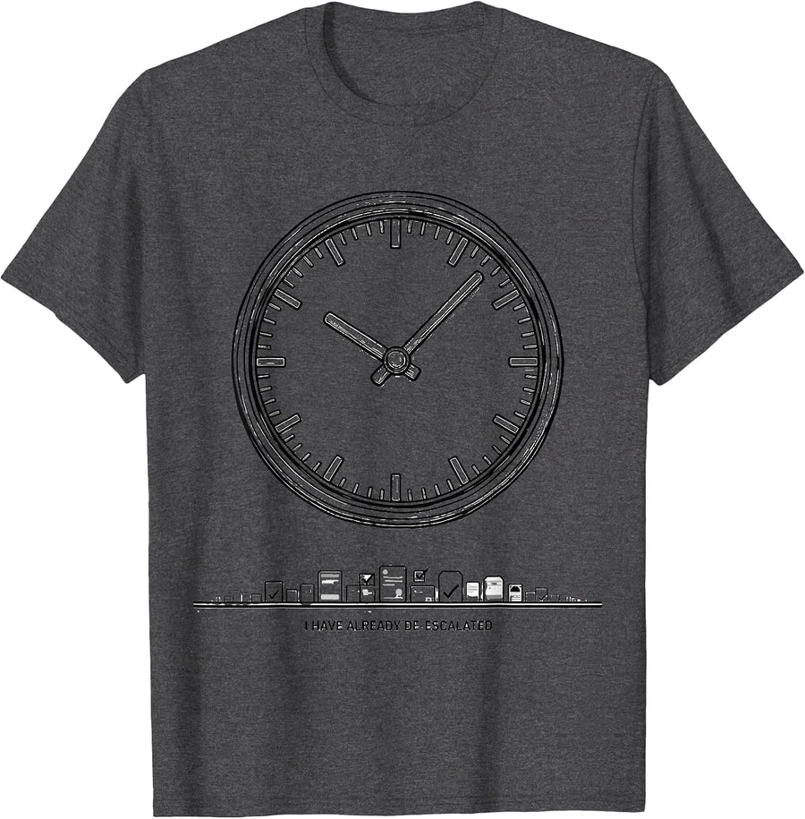 Men's I Have Already De-Escalated Funny Special Education Teacher T-Shirt - Dark Heather Grey