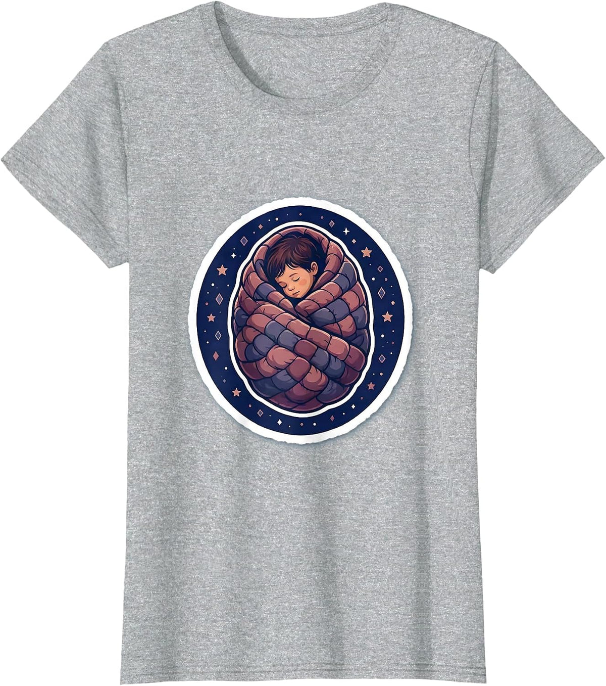 Autism Weighted Blanket Cocoon Child Graphic T-Shirt - Heather Grey
