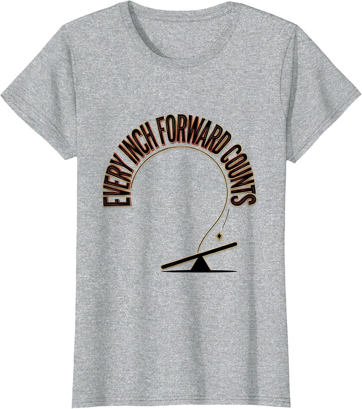 Every Inch Forward Counts Occupational Therapy Physical T-Shirt - Heather Grey