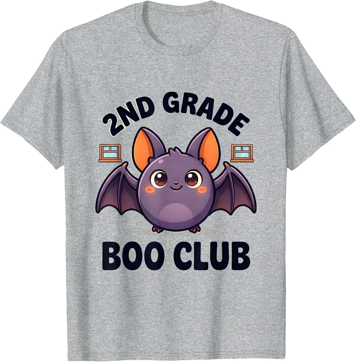 Men's 2nd Grade Boo Club Cute Kawaii Halloween Teacher Student T-Shirt - Heather Grey