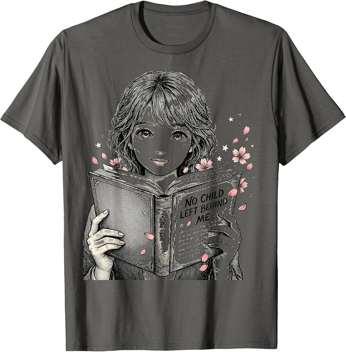 No Child Left Behind Me Special Education Teacher T-Shirt - Asphalt Grey