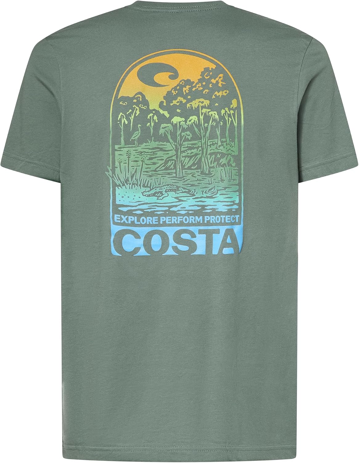 Costa Del Mar Men's Stream to Sea East T-Shirt - Moss Green