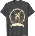 Men's Alpaca Emblem Funny Casual Humor T-Shirt - Dark Heather Grey
