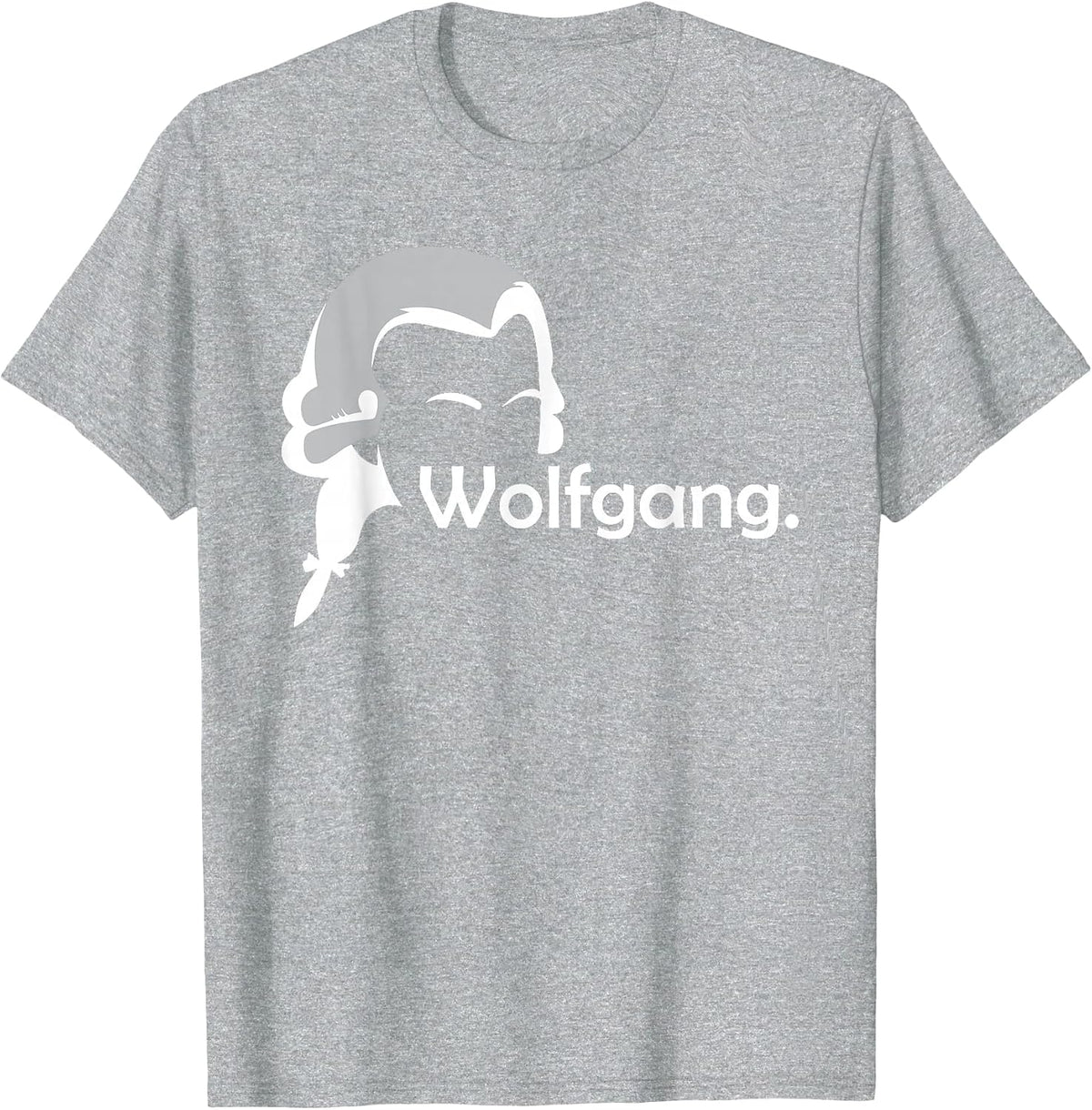 Wolfgang Mozart - Classical Music Composer Teacher Student T-Shirt - Heather Grey