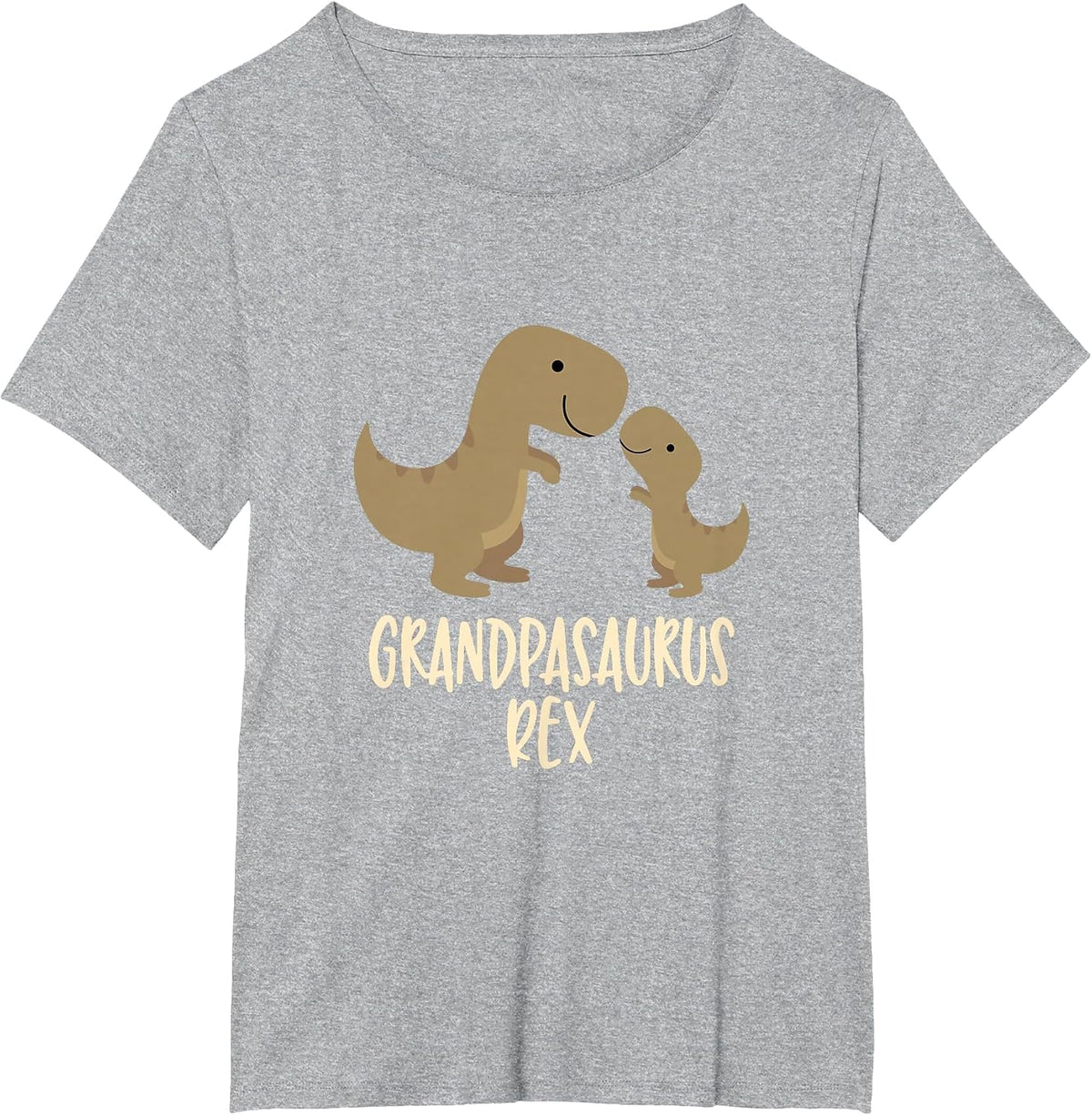Grandpasaurus Rex T-Shirt Grandpa Saurus Dinosaur T-Shirt - Heather Grey