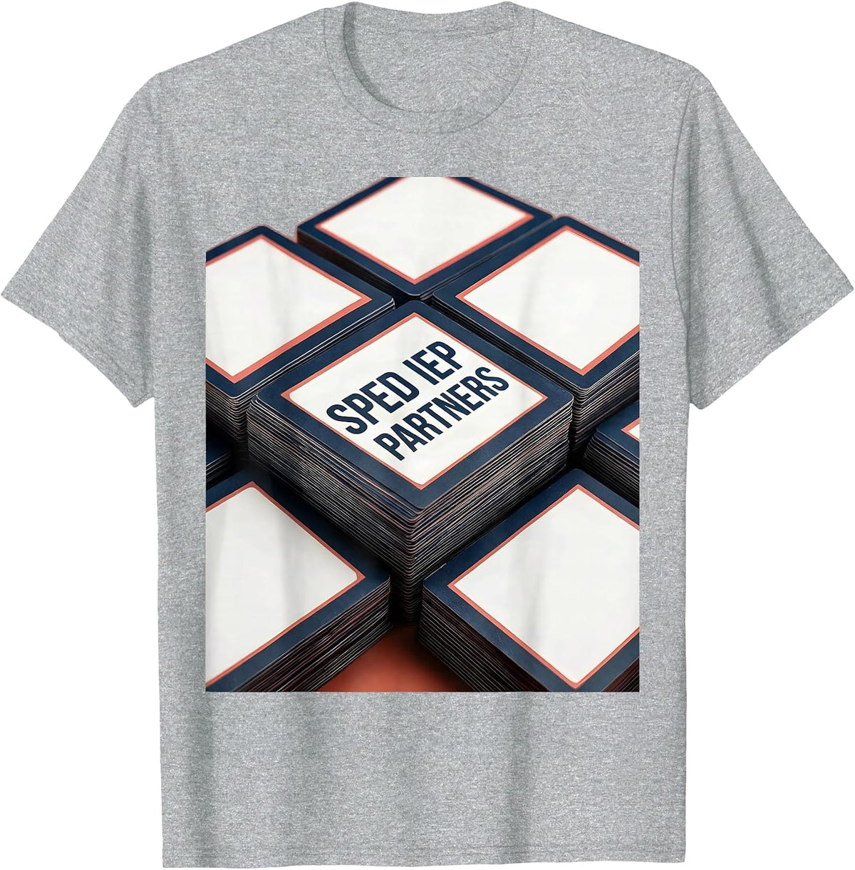 Men's SPED IEP Partners Minimalist Special Education Teacher T-Shirt - Heather Grey