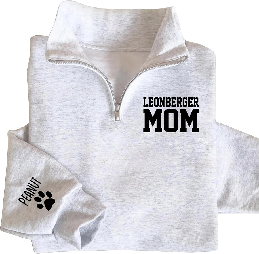 UrbanNEST Custom Dog Mom Sweatshirt, Cute & Cozy Gift for Dog Lovers, Perfect for Pet Moms - Leonberger