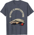 My Ferret Is Under Everything Funny Ferret Lover Christmas T-Shirt - Heather Blue