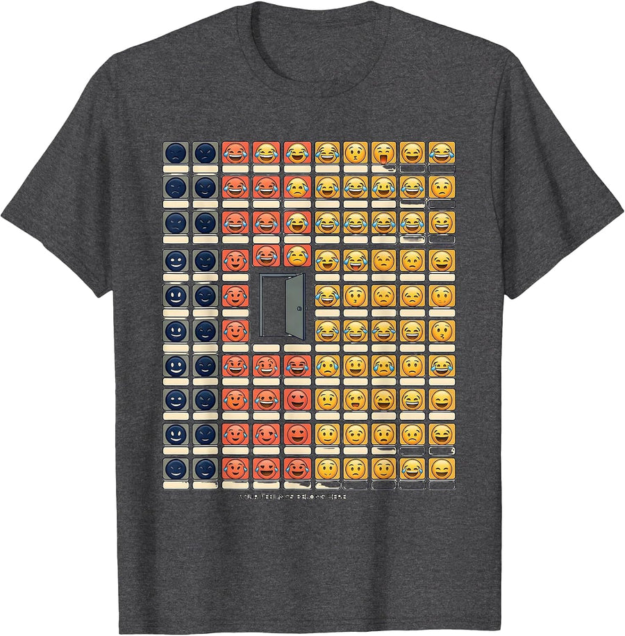 Men's Your Feelings Belong Here Mental Health Counselor Therapist T-Shirt - Dark Heather Grey