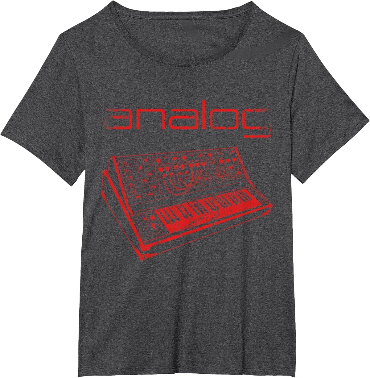Modular Synthesizer Acid Analog T-Shirt - Dark Heather Grey