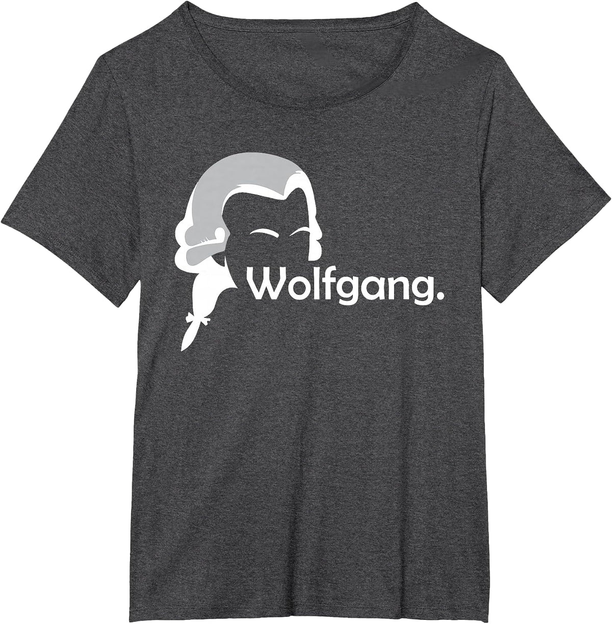 Wolfgang Mozart - Classical Music Composer Teacher Student T-Shirt - Dark Heather Grey