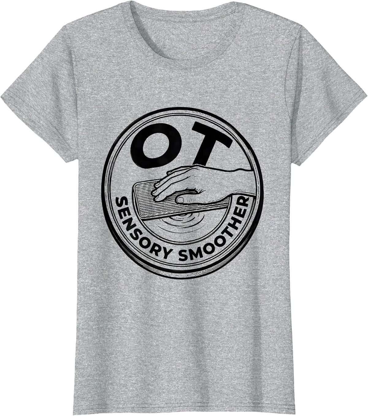 OT Sensory Smoother Occupational Therapy Professional Pride T-Shirt - Heather Grey
