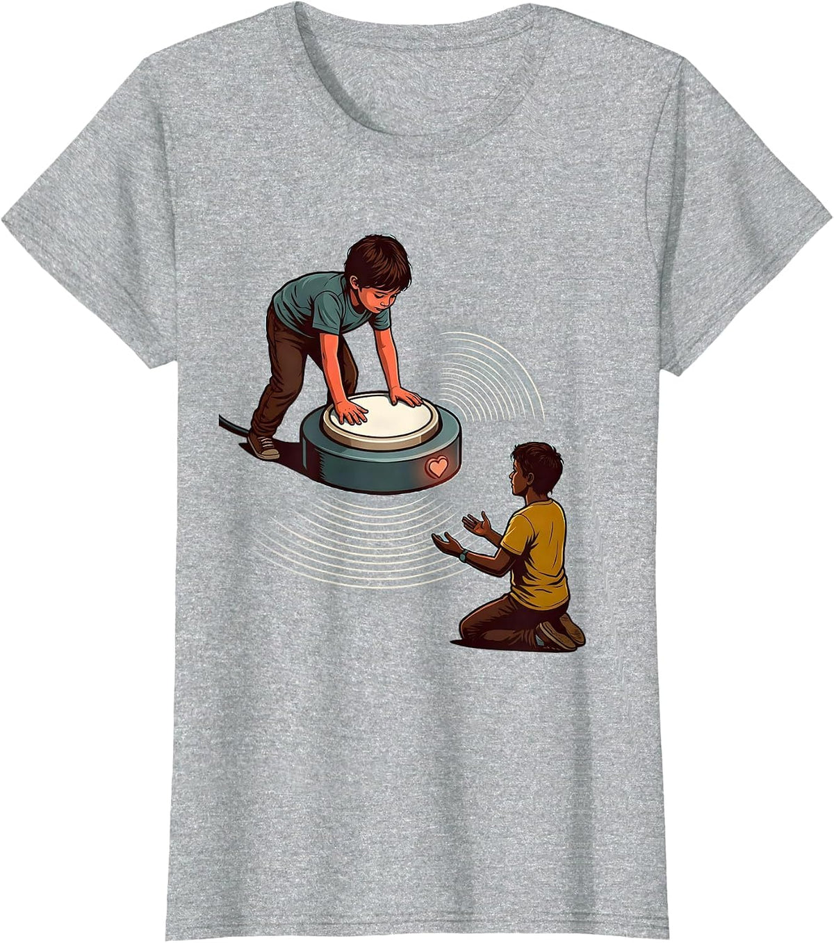 Communication Switch AAC SLP SPED Teacher Resource T-Shirt - Heather Grey