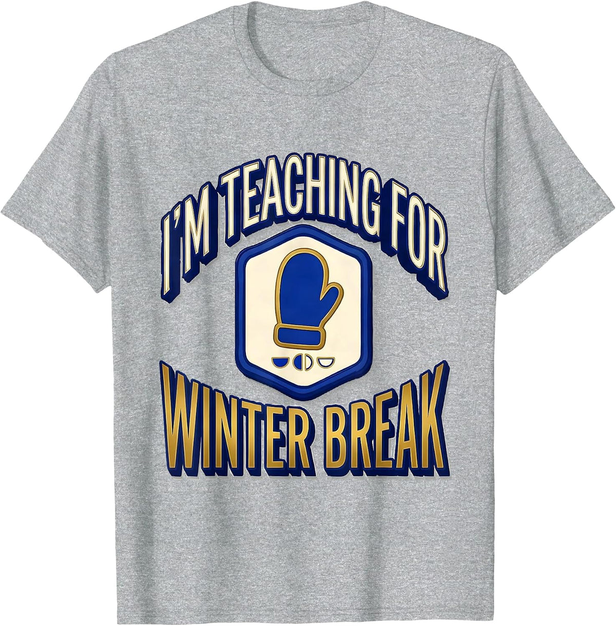 Men's I'm Teaching For Winter Break Funny Sped Teacher Countdown T-Shirt - Heather Grey