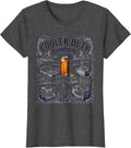 Women's Cooler Duty Complete Funny Beer Lover Grill Party Humor T-Shirt - Dark Heather Grey