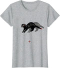 Ferret War Dance Minimalist Funny Ferret Lover Gift T-Shirt - Heather Grey