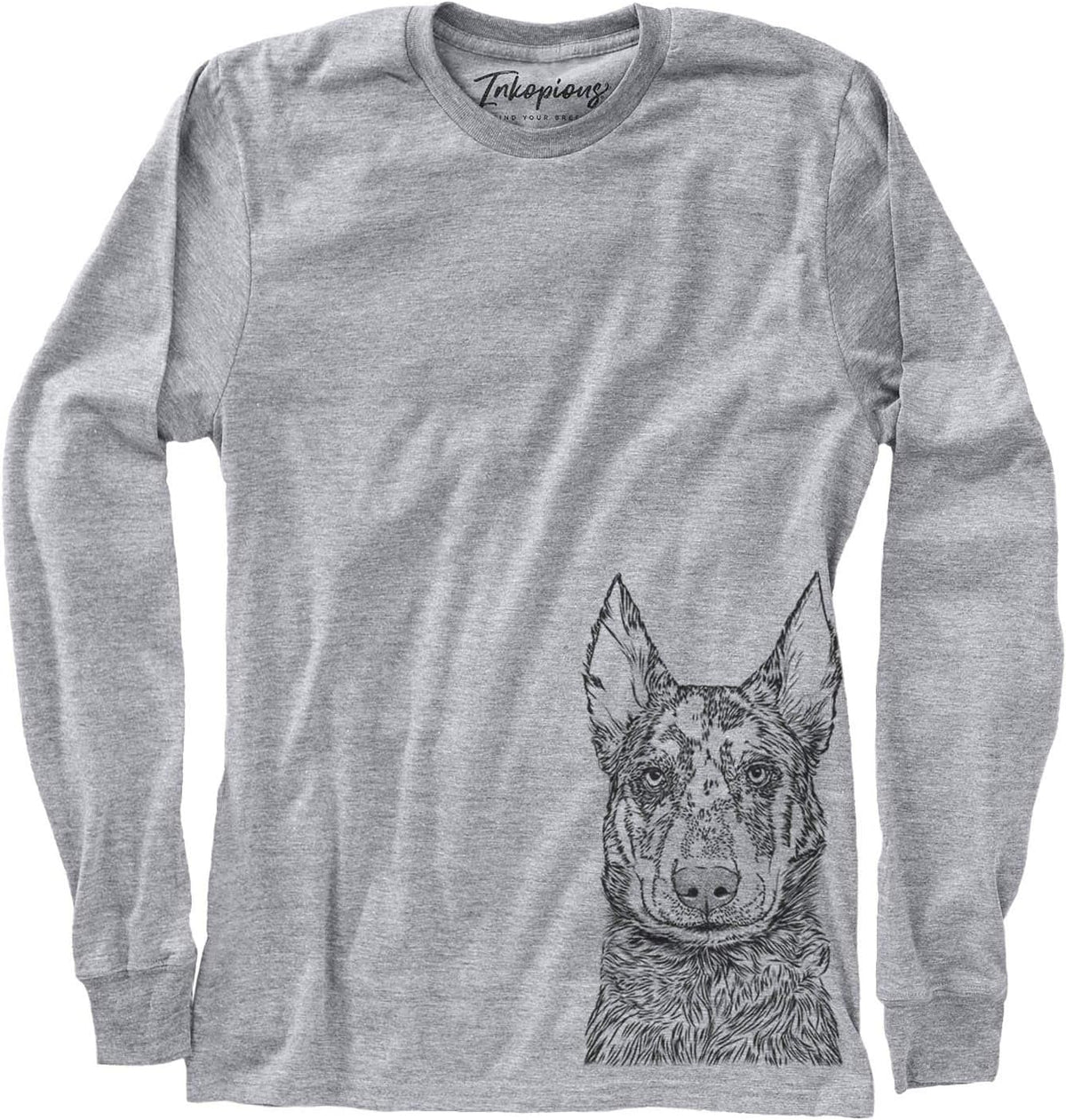 Bare Riggs the Beauceron Dog Triblend T-Shirt - Unisex Unisex Long Sleeve