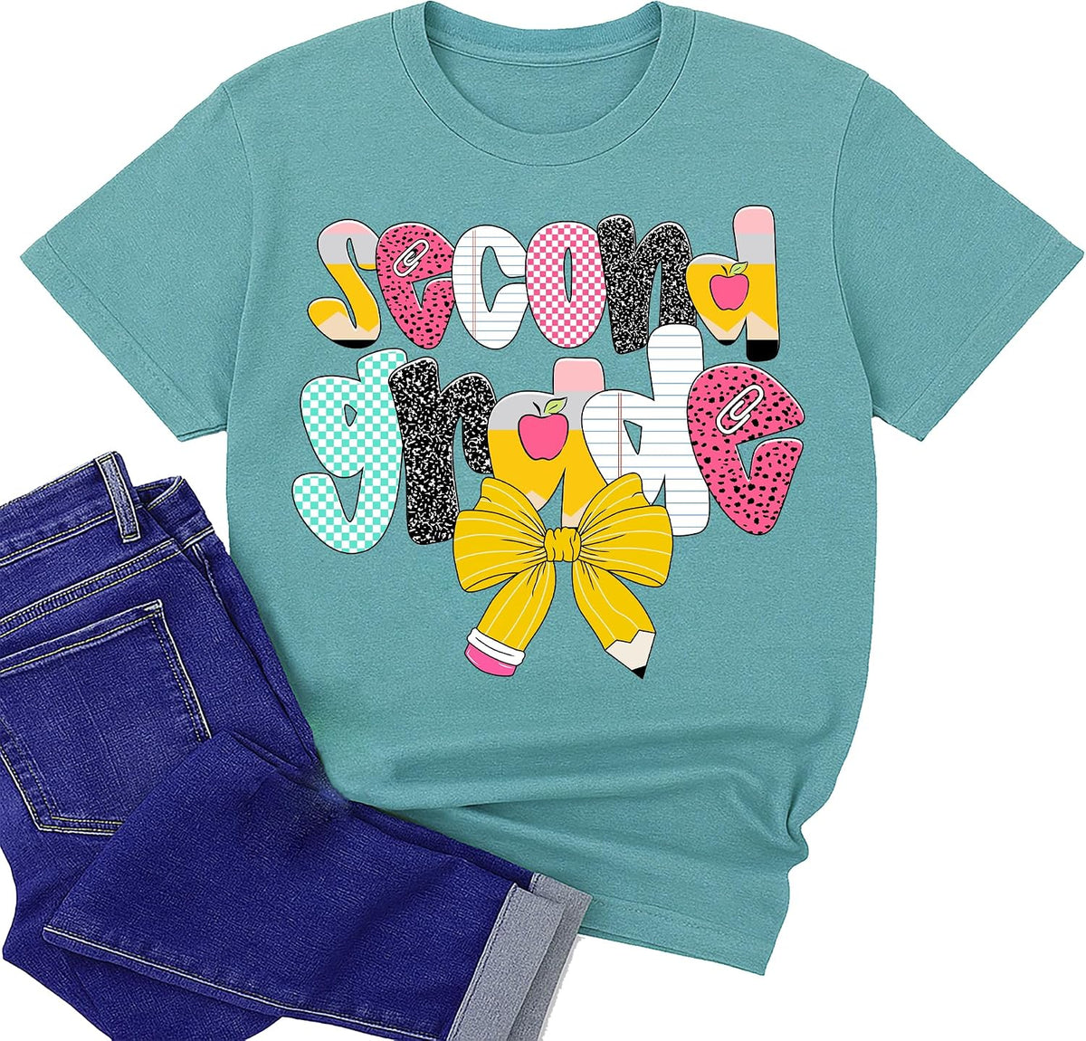Teacher Shirts for Women, Back to School T-Shirt for Teacher, Funny Educator Outfit, Coworker Gift Tee - Style 6