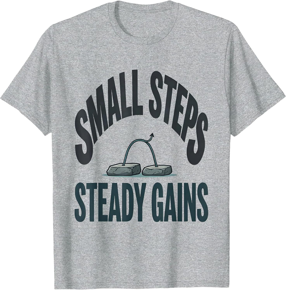 Men's Small Steps Steady Gains Occupational Therapy Physical T-Shirt - Heather Grey