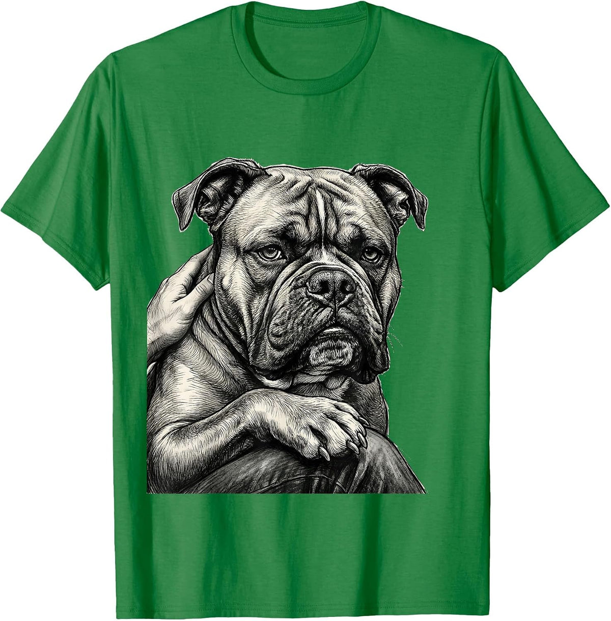 Men's Pittie Dog Mom Sentimental Pitbull Lover Pride T-Shirt - Kelly Green