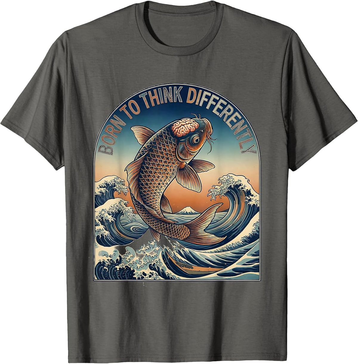 Men's Born to Think Differently Dyslexia Awareness T-Shirt - Asphalt Grey