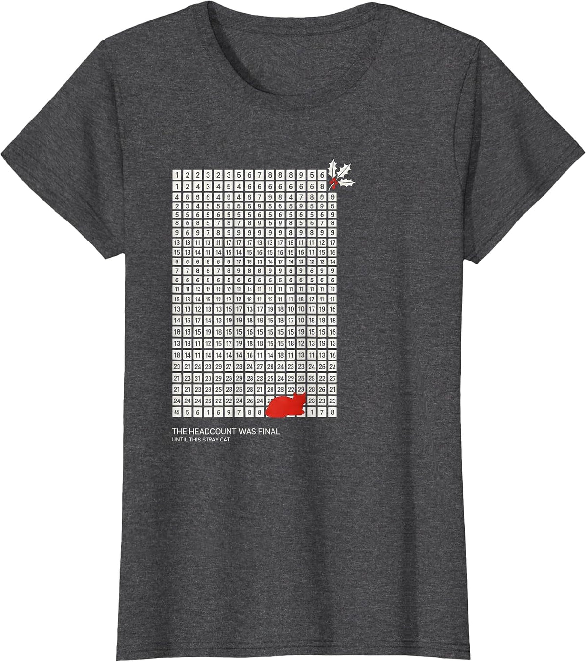 Women's The Headcount Was Final Until This Stray Cat Funny T-Shirt - Dark Heather Grey