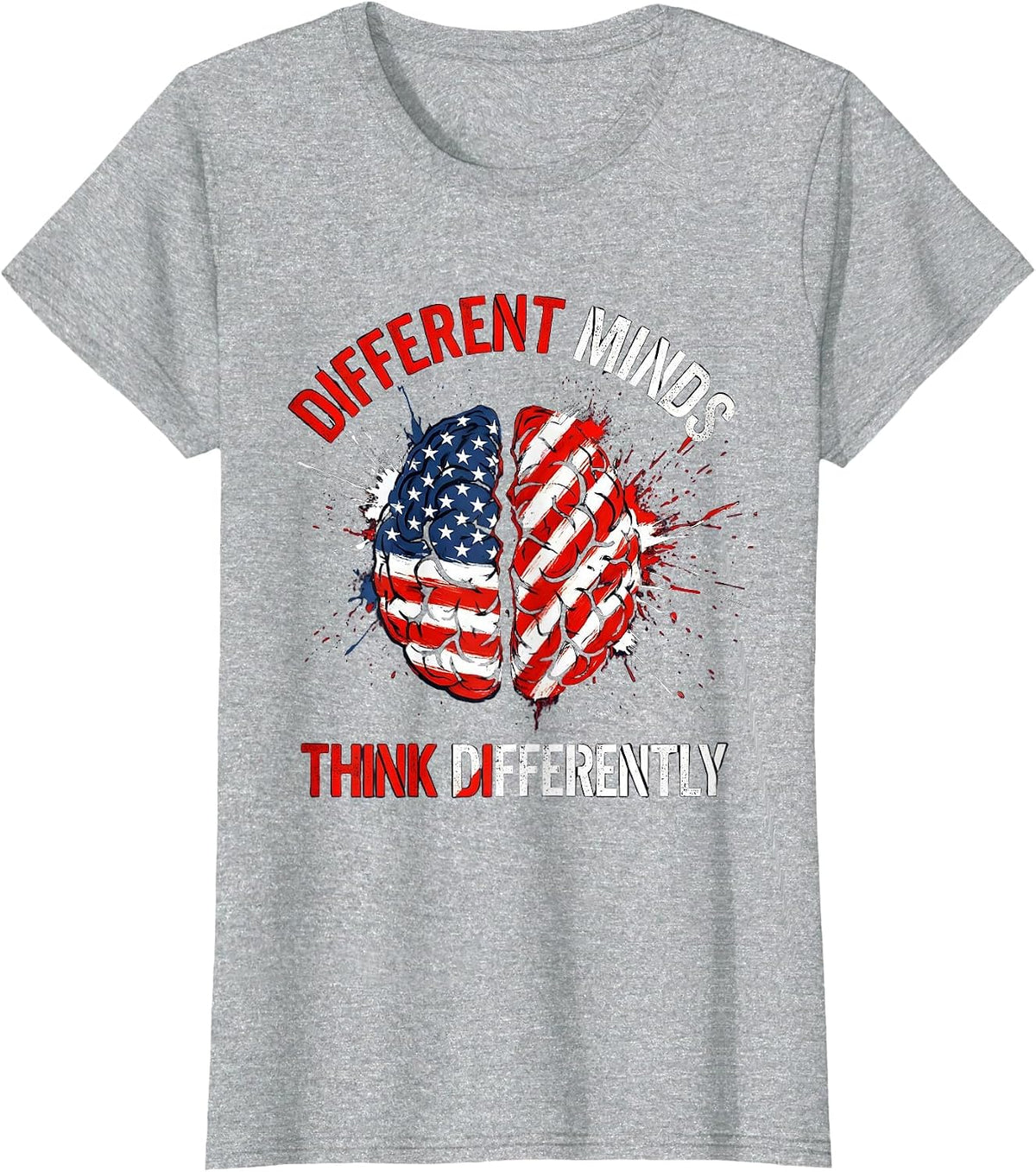 Different Minds Think Differently Special Ed Teacher T-Shirt - Heather Grey